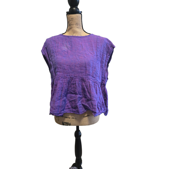 Holding Horses purple oversized top, size small - Picture 2 of 5